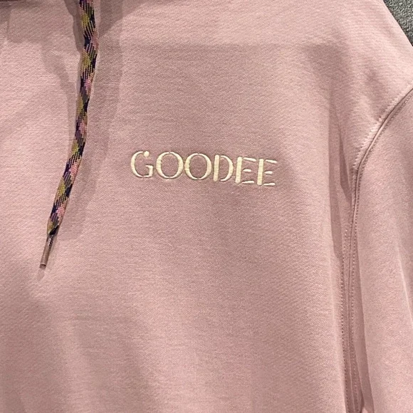 Goodee x Kotn The Goodee Hoodie Sweatshirt Pullover Dusty Rose Mens Size M NWT - Picture 4 of 11